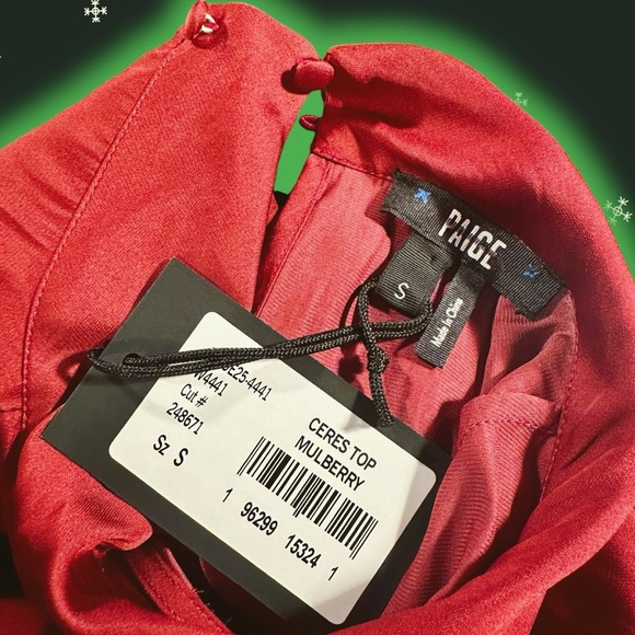 NWT PAIGE ‘Ceres’ Twist-Neck Top in “Mulberry” Size Small - Picture 7 of 16